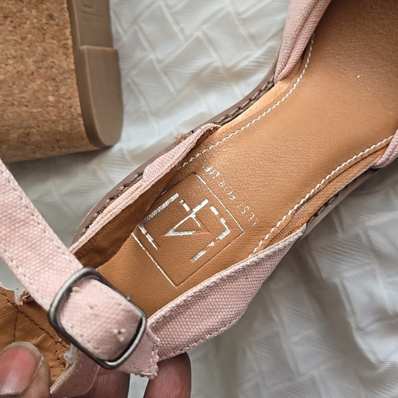 LFL By Lust For Life Elegant Pink Wedge Ankle Strap Sandals Summer Shoes - Picture 7 of 12